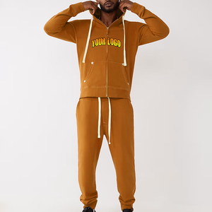 Ensemble de survêtement noir évasé en coton avec logo imprimé en strass et effet vieilli, style streetwear personnalisé, deux pièces pour homme (hoodies et pantalons de survêtement) - Product Image 5