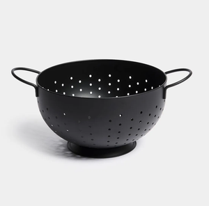 Passoire en acier inoxydable noir OEM, passoire de qualité alimentaire pour légumes, fruits et pâtes, panier d'égouttage de cuisine pour la vente en gros - Product Image 1