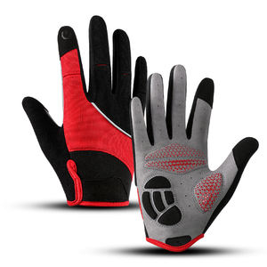 Unisex Full-Finger Cycling <b>Gloves</b> Custom Logo Polyester Cotton <b>Touch</b> Screen Function Breathable for Casual Outdoor Sports - Product Image 1