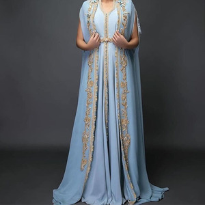 Vestido caftán de estilo mexicana para mujer, ropa de alta calidad al por mayor, escote redondo, bohemio - Product Image 1