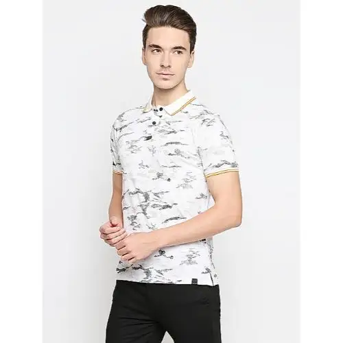 BEST PRICE WHITE PRINTED Regular Fit T-Shirts For Men's Wearing Uses By Indian Exporters