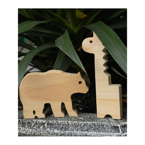 Jouets en bois faits à la main, figurines d'animaux en bois, ensemble de jeux en bois pour l'apprentissage préscolaire, décoration, cadeau et vente en gros B2B Vietnam - Product Image 2
