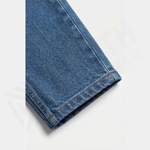 Pantalon en jean unisexe ample et surdimensionné, longueur au sol, style américain, vintage, décontracté pour homme, lavage moyen, pantalon d'été personnalisé - Product Image 6