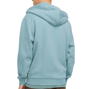 Sweat-shirt personnalisé à capuche, en molleton ample, en coton mélangé, pour hommes, avec des méthodes d'impression en relief - Product Image 2
