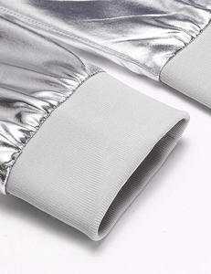 Gran oferta, chaquetas con cremallera brillante para hombre, bordadas, nueva moda, parte inferior Flexible, Nailon/poliéster, chaquetas de bombardero deportivas, prendas de vestir de invierno - Product Image 4