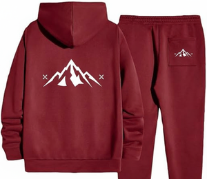 ชุดกีฬาสีทึบที่มีฮู้ดใส่ได้ทั้งชายและหญิง | วัสดุผ้าฝ้ายรุ่น100% | ตัวเลือกสีที่กำหนดเอง | ฤดูหนาวป้องกันแบคทีเรียระบายอากาศ - Product Image 4