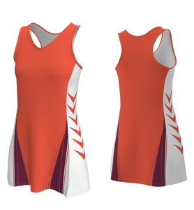 ชุดกระโปรงตาข่ายบอลเดรสพิมพ์ซับลิเมชันชุดเล่นกีฬาเด็กผู้หญิงชุดเล่นเน็ตบอลออกแบบเอง - Product Image 3