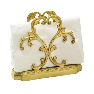 Servilletero de latón de primera calidad, dispensador de pañuelos de Metal independiente, soporte para mesa de restaurante en casa, centro de mesa - Product Image 4