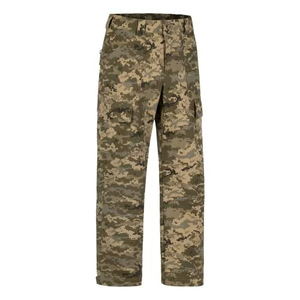 Pantalon de terrain pour homme P1G toutes saisons, respirant, en nylon durable, tissu extensible, design multi-poches 'VENTUS' - CAMO - Product Image 1