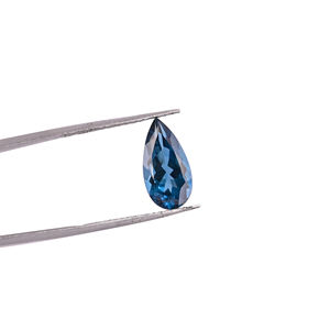 Topaze bleue naturelle de Londres 20x10mm poire à facettes 9.00 ct. Pierre précieuse en vrac pour la fabrication de bijoux - Product Image 1