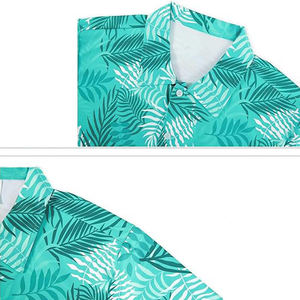 Chemises hawaïennes d'été pour hommes, vêtements décontractés légers, élégants, à manches courtes, en tissu imprimé, boutonnés, mode de plage. - Product Image 2