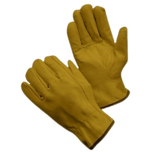 Customizable Logo Sheep Grain Leather Heavy-Duty Breathable Adjustable Wristlet Anti-Slip Abrasion-Resistant Safety <b>Gloves</b> - Product Image 4