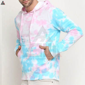 เสื้อฮู้ดผู้ชายผ้าฝ้ายผสมย้อมสี - Product Image 4