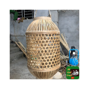 Lámpara colgante de bambú de estilo único, iluminación hecha a medida para hogares ecológicos, restaurantes y resorts, ambiente - Product Image 4