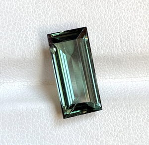 Tourmaline verte naturelle Baguette Rectangle forme Brésil origine facettes bleu vert pierres précieuses en vrac fabrication de bijoux Jaipur bijoux - Product Image 4