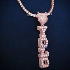 Nueva llegada Iced Out Diamond 4 MM Cadena DE TENIS 14KT Oro Rosa sólido Lab Grown Diamond IGI Certified - Product Image 6