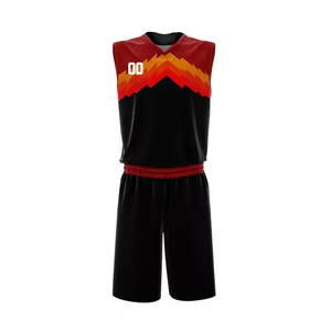 Vente en gros uniforme de maillot de basket-ball de couleur noire solide personnalisé produits de haute qualité fabriqués au Pakistan - Product Image 5