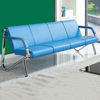 Banquette de réception de bureau moderne en cuir rembourré pour le parc de l'école du hall-Utilisation en extérieur pour l'école du parc