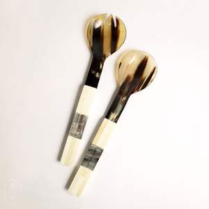 ช้อนเขาควายทำด้วยมือธรรมชาติทำขึ้นเองเป็นมิตรต่อสิ่งแวดล้อมเครื่องใช้สำหรับเครื่องเทศคาเวียร์น้ำผึ้งและรับประทานอาหารทุกวัน - Product Image 3