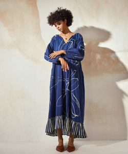 Nouveautés Robes longues pour femmes à manches longues à imprimé floral, longueur cheville, évasées, imprimées - Product Image 5