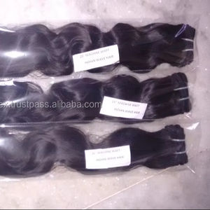 12A grade pas de perte de cheveux ondulés non traités. Vente directe de temple indien, qualité des cheveux sans compromis - Product Image 6
