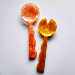 Utensilios de cocina de madera no tóxicos de madera de color natural para su juego de servidor de ensalada hecho a mano tarifa de fábrica de productos indios disponible - Product Image 3