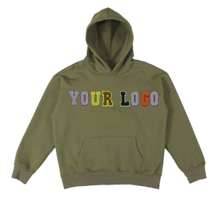 OEM Jersey con capucha de gran tamaño Sudaderas con capucha Simple Impreso Puff Impresión de gran tamaño Diseño personalizado Logo Hombres Sudaderas con capucha - Product Image 4