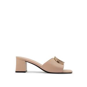 Para las sandalias Valentino Sabot de punta abierta color nude - Product Image 1