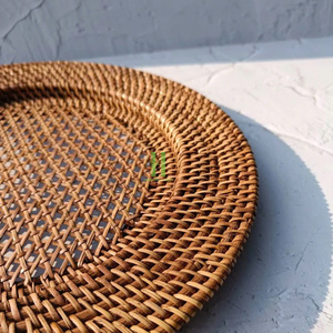 Handwoven Charger Plate Boho Rattan Charger Plates for <b>Table</b> Decoration Handmade Placemat From Vietnam HNH Craft Factory - Product Image 6