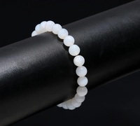 Bracelet extensible fait main pour homme, perles d'agate bleue, 100% naturel, style vintage, haute qualité, pour yoga, cadeau de mariage