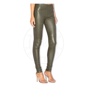 Pantalones de cuero de las mujeres, pantalones de moda del OEM en cuero auténtico y de imitación - Product Image 6