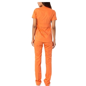 ชุดยูนิฟอร์มพยาบาลผู้หญิงดีไซน์ล่าสุดปี 2026 สีพื้นเรียบหรู ชุดสครับพยาบาลที่ใส่สบายสำหรับโรงพยาบาล - Product Image 5