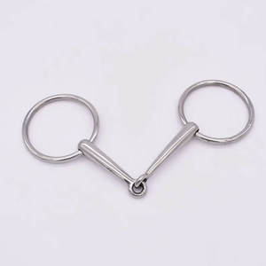 Embouchure de rênes pour cheval à double articulation de qualité supérieure, en argent et cuivre, avec quincaillerie en laiton, rouleau de mastication pour la bouche, anneaux en acier inoxydable - Product Image 3