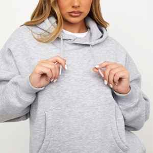 Sweat-shirt à col rond en molleton avec logo personnalisé, 100% coton, manches longues, sweat-shirts et pulls de sport, taille plus, sweat-shirts pour femmes - Product Image 4