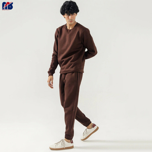 Pantalones de chándal de algodón 100% personalizados para hombre, Conjunto de sudadera con Logo de Terry francés - Product Image 3