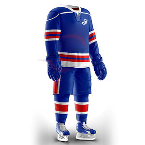 Ensemble d'uniformes de hockey sur glace 100% polyester sur mesure Meilleur prix Ensemble de haute qualité - Product Image 2