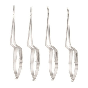 Médical ChirurgicaI Cardic Instruments En Acier Inoxydable Yasargil Baïonnette Micro Ciseaux 195mm Droit Et Courbé Travail 3.5 "CE ISO - Product Image 5