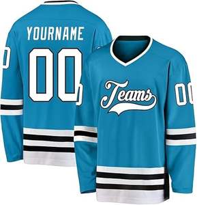 Camisetas de hockey sobre hielo sublimadas para hombres Estilo de equipo personalizado Material duradero Producción rápida para el crecimiento de la marca - Product Image 2