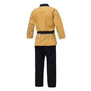 Dernière conception d'uniforme de judo en tissu de coton de haute qualité avec manches complètes uniforme de judo de couleur personnalisée - Product Image 3