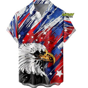 เสื้อฮาวายชายหาดสำหรับผู้ชาย, เสื้อแขนสั้นพิมพ์ลายทรงหลวมไซส์ใหญ่เสื้อเชิ้ตลายดอกไม้มีกระดุมสำหรับผู้ชายแฟชั่นฤดูร้อน - Product Image 1