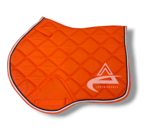 Tapis de selle de cheval écologique tissu de coton confortable polycoton mousse anti-rétrécissement respirant grande taille pour les équestres - Product Image 2