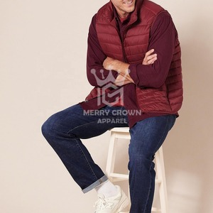 Chaleco acolchado para hombre con estilo, chaqueta sin mangas de diseño personalizado para uso en exteriores, la última chaqueta de material de tela para hombre - Product Image 6