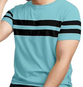 เสื้อยืดผู้ชายคุณภาพสูง พิมพ์โลโก้ตามสั่ง เนื้อผ้ายืด ระบายอากาศได้ดี ผลิตจากโพลีเอสเตอร์/คอตตอน 100% พร้อมงานพิมพ์ซิลค์สกรีน แขนสั้น - Product Image 2