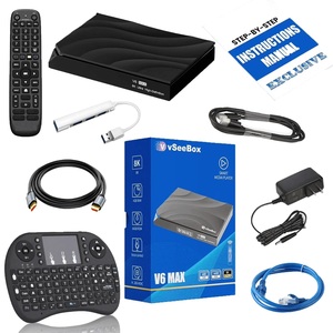 กล่องรับสัญญาณ Vsee Box V6 Max 2026 รุ่นใหม่, รองรับ 8K HDR 10 สตรีมมิ่ง, เครื่องเล่นมีเดียสำหรับเล่นเกม |   4GB 64GB, ไวไฟ 6 แบบดูอัลแบนด์ - Product Image 1