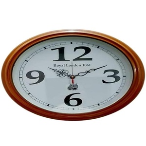 Reloj de pared de madera náutico, regalo para artículo, decoración del hogar, estilo de anillo para decoración del hogar y la Oficina de Calvin Handicraft - Product Image 1