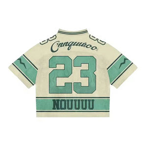 เสื้อยืดสตรีทแวร์วินเทจแบบสั่งทำพิเศษ ทรงโอเวอร์ไซส์ ทรงบ็อกซี่ ครอปท็อป เสื้อฮอกกี้น้ำแข็ง เสื้อฟุตบอล เสื้อยืดผู้ชาย สกรีนโลโก้ส่วนตัวได้ - Product Image 6