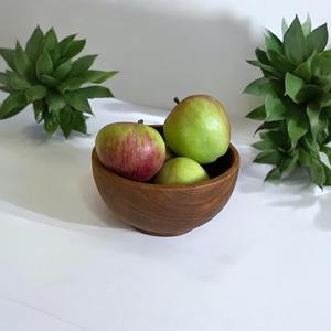 Bol de service à salade en bois fait à la main pour les repas de famille de fête de cuisine et l'utilisation quotidienne - Product Image 5