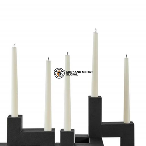 Modern Black Taper <b>Candle</b> Holder <b>Set</b> Handcrafted Eco-Friendly Durable Christmas <b>Candle</b> jar for Home & Table decor - Product Image 2