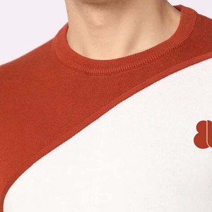 เสื้อสเวตเตอร์แบบสวมหัวโอเวอร์ไซส์คอตตอนถักแบบลำลองระบายอากาศได้ดีสไตล์วินเทจสำหรับผู้ชายฤดูใบไม้ร่วง - Product Image 2