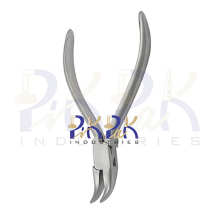 Bent Chain Nose Plier 115mm Smooth Jaw Wire Shaping <b>Tool</b> Matt Finish Joint Box Jewelry Wrapping Pliers for Crimping Circlip - Product Image 6